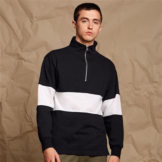 Panelled ¼ zip